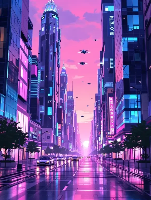 未来都市 番剧封面 - 樱花风车动漫